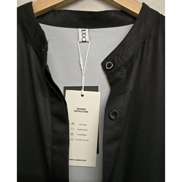 Uoozee Womens Size XL Floral Print Button Front Dress/ Trench Balloon Sleeves - Picture 9 of 12